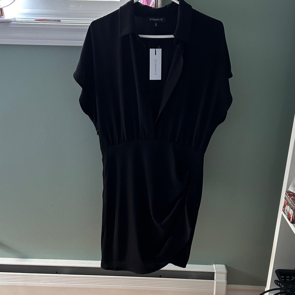 Dynamite Elegant Black Mini Dress